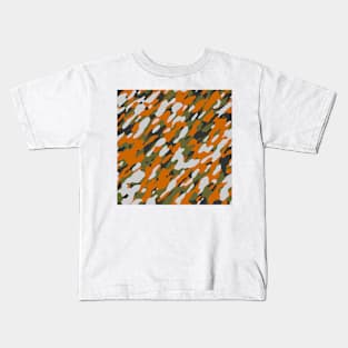 Chocolate Azure Camouflage Kids T-Shirt